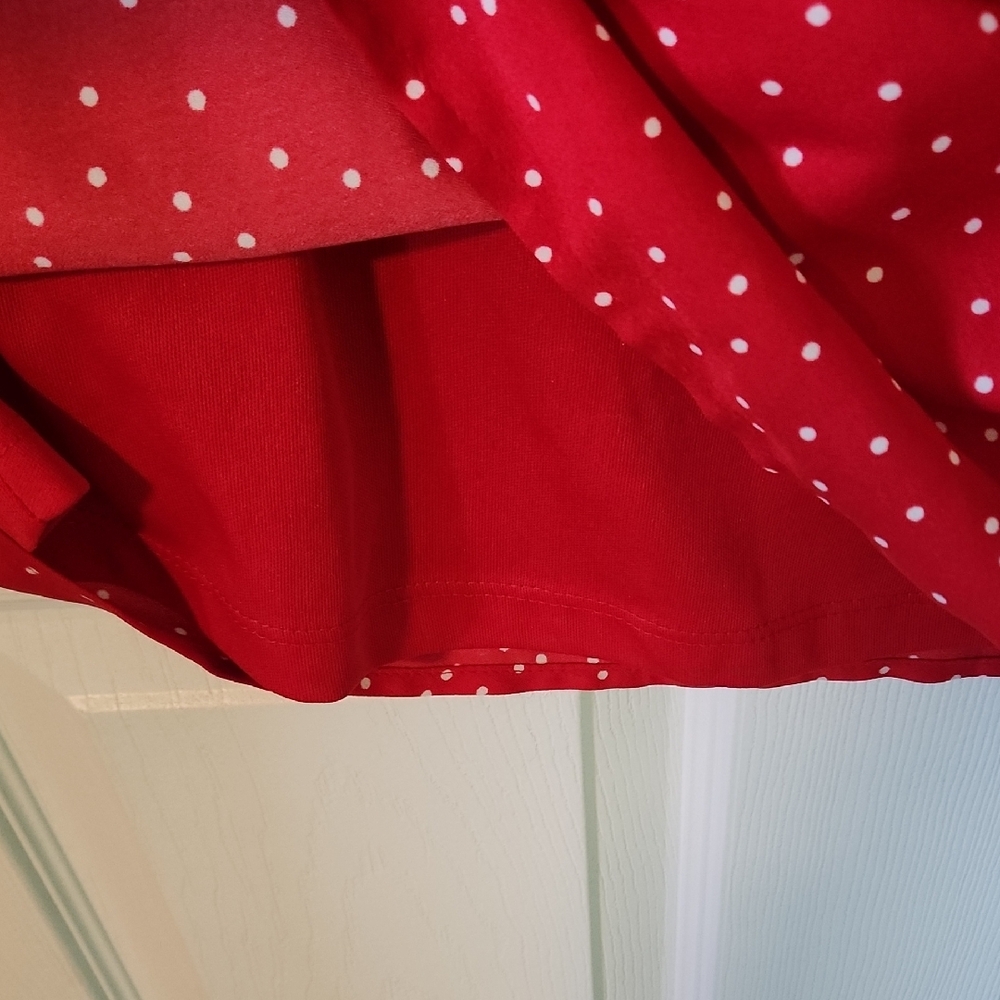 Red Polka Dot Sleeveless Dress- Last Chance - Picture 4 of 9